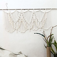 Rèm trang trí macrame- ảnh thật, nhiều màu, không kèm thanh treo