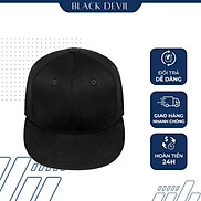 Nón sport Unisex basic chất cotton free size, 2 màu- Black Devil
