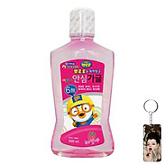 Nước súc miệng trẻ em Pororo vị táo 300ml tăng kèm móc khoá