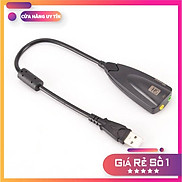 USB Sound card cao cấp 5Hv2 7.1 - Dây chia MIc và Loa từ cổng USB