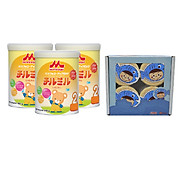 Combo 3 hộp sữa Morinaga số 2 Chilmil 850gr và 4 hủ ruốc cá hồi vị ngẫu