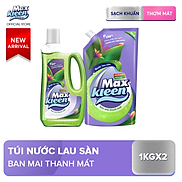 Combo Nước lau sàn Maxkleen Chai + Túi hương Ban mai thanh mát 1kg