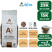 Túi 500g_Cà phê AEROCO hạt rang A5 100% Arabica nguyên chất 100% rang mộc