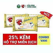 Chỉ giao HCM Combo 3 gói Phô Mai Vuông Belcube - Vị Vani 15 Viên - Hỗ Trợ