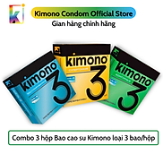 Combo 3 hộp Bao cao su Kimono Siêu mỏng - Loại 3 bao hộp