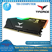 Ram máy tính Team T-Force Delta LED RGB8GB DDR4 3200MHz