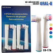 Bộ 4 đầu bàn chải đánh răng điện cho máy Braun Oral B Làm sạch vết ố Tác