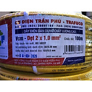 Dây Điện Đôi Trần Phú 2x1.0, 2x1.5, 2x2.5 Giá Bán Theo Mét cắt theo yêu cầu