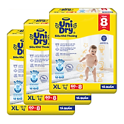 Combo 3 Tã quần UniDry Siêu khô thoáng gói Jumbo mới size XL