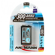 Pin sạc 9V - 300mAh ANSMANN - Hàng Nhập Khẩu