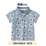 Áo Polo bé trai ngắn tay 27Kids WELLKIDS áo thun sơ mi cộc nam cho trẻ từ 2