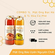 COMBO Mật Ong Hoa Cà Phê Và Bạc Hà Nguyên Chất 100% Tự Nhiên Bảo Uyên Dung