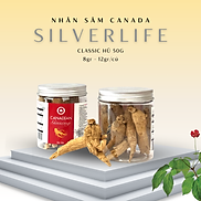 Nhân sâm Canada SilverLife Classic hũ 50g Nhân sâm Canada khô nguyên củ