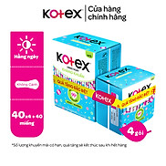 Tặng 40M đến khi hết hàng Combo 4 gói băng vệ sinh Kotex hằng ngày kháng