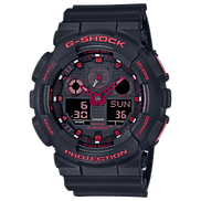 Đồng Hồ Casio Nữ G-Shock dây nhựa GA-100BNR-1ADR