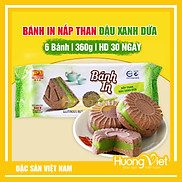 6 BÁNH TRÒN BÁNH IN NẾP THAN ĐẬU XANH LÁ DỨA, bánh in Sóc Trăng Tân Huê