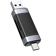 Đầu đọc thẻ nhớ TF SD Dual Port USB + Type-C ORICO CD2D-AC2-BK