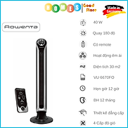 Quạt Không Cánh ROWENTA VU 6670FO, 4 Cấp Độ Gió, Độ Ồn Cực Thấp 35 dB