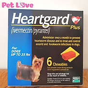 Heartgard tẩy giun tim, giun đũa, giun móc chó 11,5kg, hộp 6 viên