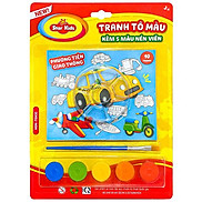 Bộ Đồ Chơi Tranh Tô Màu Kèm 5 Màu Nén Viên - Star Kids K-814