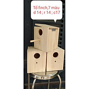 TỔ FINCH, MANH MANH, 7 MÀU, SẮC NHẬT GỖ THÔNG NGUYÊN KHỐI KHÔNG TẠP CHẤT