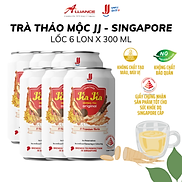 Chính hãng Lốc 6 Lon Trà Thảo Mộc Nguyên Vị Jia Jia JJ 6 Lon x 300ml -