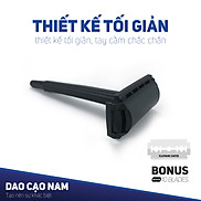 Dao cạo râu lưỡi lam cao cấp cán đen + 10 lưỡi lam thay thế