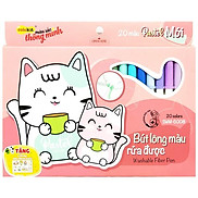 Hộp 20 Bút Lông Màu Pastel Rửa Được Washable Fiber Pen - Colokit SWM-C008