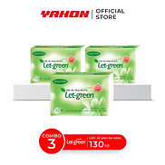 Combo 3 Bao Giấy Vệ Sinh Đa Năng LET-GREEN 15 21cm 130 Tờ Bao