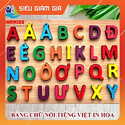 Bảng Chữ Cái Gỗ HCM Đồ Chơi Bảng Chữ Cái Nổi Tiếng Việt In Hoa Bằng Gỗ