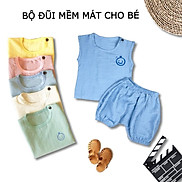 Đồ bộ quần áo ba lỗ cho bé chất đũi mềm mát QATE739