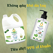 RCB1 Combo Hữu Cơ Peace Mass Nước Rửa Chén 3.6 lít + Nước Rửa Tay 340ml