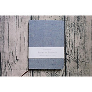 Sổ Tay Ghi Chép Ruột Kẻ Ngang Màu Denim Trơn Minimal - Fabric Notebook