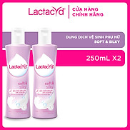 Bộ 2 chai DDVS Phụ nữ Lactacyd Soft & Silky DƯỠNG ẨM 250ml chai