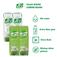 COMBO 4 HỘP NƯỚC DỪA VICO FRESH 1L 2 XIÊM, 2 DỨA