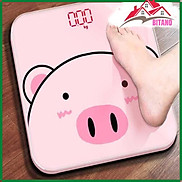 Cân Sức Khỏe Điện Tử Heo Hồng BITANO - Màn Lcd - Pin Aaa Khác Với Loại