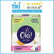 Băng vệ sinh Ola Ultra siêu thấm hương hoa cúc dịu nhẹ  10 miếng có cánh