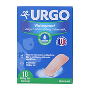 Băng Cá Nhân Urgo Waterproof Large Có Độ Đính Cao Và Ít Thấm Nước 10 Miếng