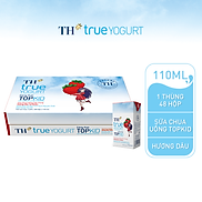 Thùng 48 hộp sữa chua uống tiệt trùng TOPKID hương dâu tự nhiên TH True