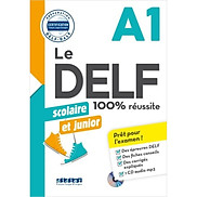 Sách học tiếng Pháp Le DELF Scolaire Et Junior A1 100% Réussite Livre + CD