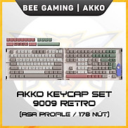 Bộ keycap chính hãng AKKO - 9009 PBT DoubleShot ASA Profile 178 nút