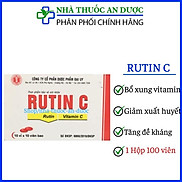 Viên uống Rutin C Rau má hỗ trợ giúp nhuận tràng, giảm táo bón