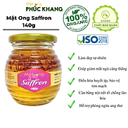 Mật ong Saffron Phúc Khang 140g - Hũ thủy tinh cao cấp