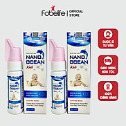 Combo 2 Chai Xịt Nước Biển Vệ Sinh Mũi Cho Trẻ Em Nano Ocean Kids