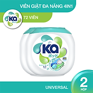 Combo 2 Hộp Viên Giặt Xả Đa Năng 4 Trong 1 KA Universal 36 Viên Hộp