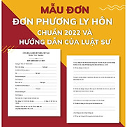 Đơn ly hôn đơn phương chuẩn mới nhất + Hướng dẫn của Luật sư viết đơn