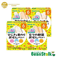 Combo 4 hộp bánh gạo ăn dặm Beanstalk các vị cho bé từ 6 tháng tuổi