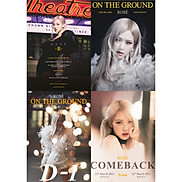 Poster 4 tấm Rose Blackpink On the ground