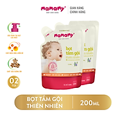 Bọt Tắm Gội Mamamy an toàn cho da bé, hương Floral 200ml túi - Combo 2 túi