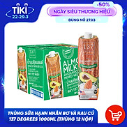 Thùng Sữa hạt Hạnh nhân Bơ và Rau củ 137 Degrees 1L x 12 hộp